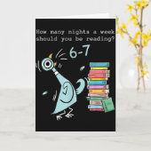 Carte Combien de nuits par semaine devriez-vous lire 6–7 (Fleur jaune)