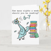 Carte Combien de nuits par semaine devriez-vous lire 6–7 (Fleur jaune)