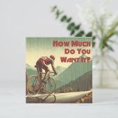 Carte Combien Veux-Tu Qu'Il Vélo ? (Debout devant)