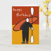 Carte Combinaison néoprène rouge et orange cool Kayak et (Fleur jaune)