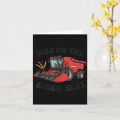 Carte Combine Harvester Dibs On The Buddy Seat Kids Todd (Fleur jaune)