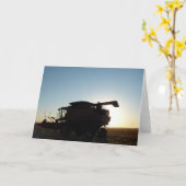 Carte Combiner au coucher du soleil (Fleur jaune)