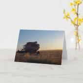 Carte Combiner au coucher du soleil (Fleur jaune)