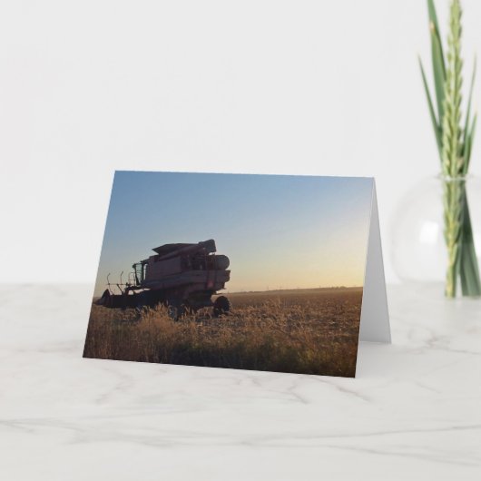 Carte Combiner au coucher du soleil (Devant)