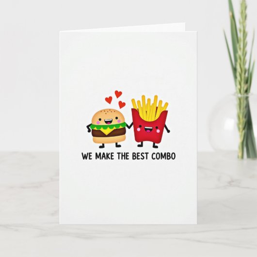 Carte Combo Burger Frites Amour (Devant)
