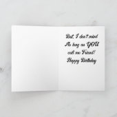 CARTE COMÉDIEN YORKSHIRE TERRIER DIT "JOYEUX ANNIVERSAIR (Intérieur)