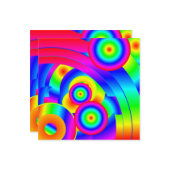 Carte Comète Abstraite (Devant/Arrière en situation)