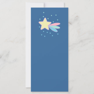 Carte Comète étoile filante mignonne
