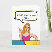 Carte Comic Comic Couple Drôle Jour des Valentines (Devant)