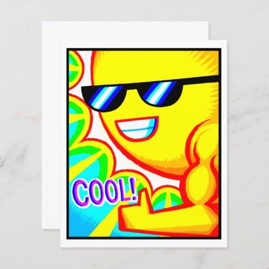 Carte comique #1404 Impression d'art (Devant / Derrière)