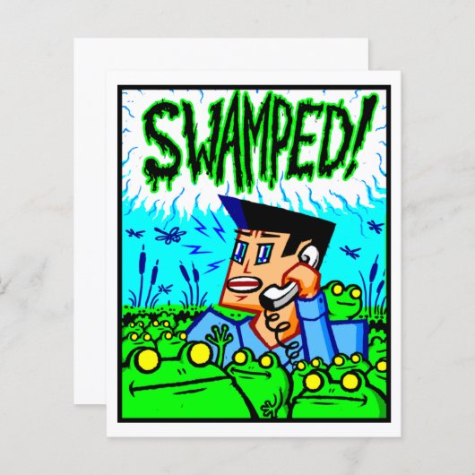 Carte comique #2054 Impression d'art (Devant / Derrière)