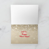 Carte Comique Longhorn Steer Holiday Card (Intérieur)