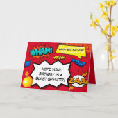 Carte Comique personnalisée (Fleur jaune)