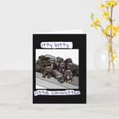 Carte Comité Itty Bitty Pittie (Fleur jaune)