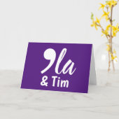 Carte Comma Kamala et Tim 2024 (Fleur jaune)