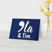 Carte Comma Kamala et Tim 2024 (Fleur jaune)