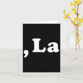 Carte Comma La Kamala Harris Funny Democrat Support 2020 (Fleur jaune)