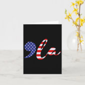 Carte Comma La Usa Drapeau Kamala Harris Pour Président (Fleur jaune)