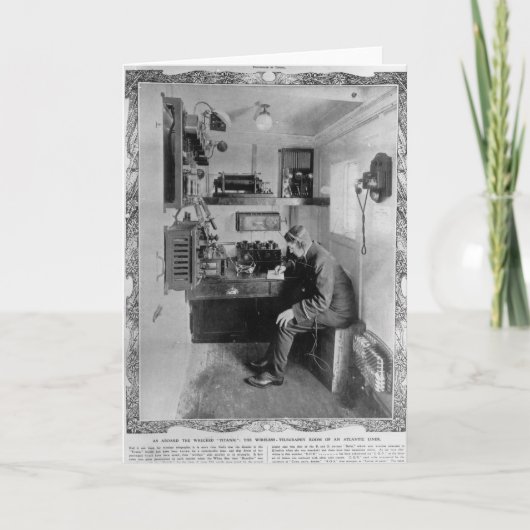 Carte Comme à bord détruit de "Titanic " (Devant)