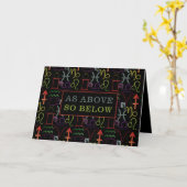 Carte Comme Ci-Dessous, Astrological (Fleur jaune)