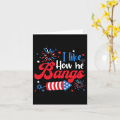 Carte Comme comment elle explose Fireworks Funny Couple (Fleur jaune)