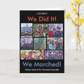Carte Comme Did It ! Global March for Women's Equality (Fleur jaune)