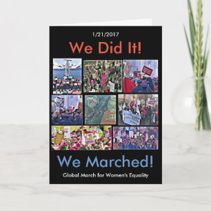 Carte Comme Did It ! Global March for Women's Equality C