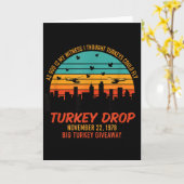 Carte Comme Dieu Est Mon Témoin Turkey Drop - Rétro Than (Fleur jaune)