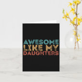 Carte Comme Mes Filles (Fleur jaune)