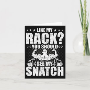 Carte Comme Mon Rack, Vous Devriez Voir Mon Bodybuilding