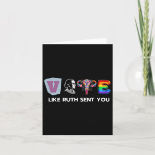 Carte Comme Ruth Vous A Envoyé - Uterus Flowers Feminist