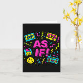 Carte Comme si les années 90 Retro Clueless Design graph (Fleur jaune)