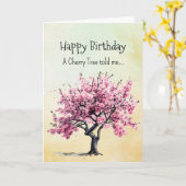 Carte Comme un Cerisier Spirit Personnalités d'anniversa (Fleur jaune)