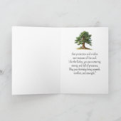 Carte Comme un esprit de cèdre Personnalités d'anniversa (Intérieur)