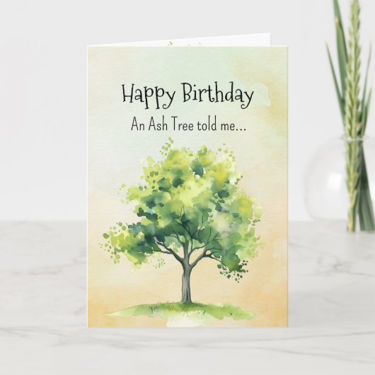 Carte Comme un esprit de frêne Personnalités d'anniversa (Devant)