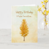 Carte Comme un esprit peuplier Arbre Personnalités d'ann (Fleur jaune)