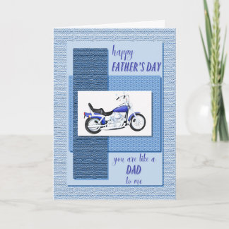 Carte Comme un père pour moi, Fête des pères avec une mo