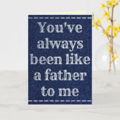 Carte Comme un père pour moi Fête des pères Parties scin (Fleur jaune)