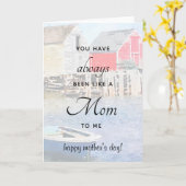 Carte Comme une maman qui pêche les Rochers Bleus (Fleur jaune)