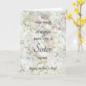 Carte Comme une soeur Vanilla Strawberry Hydrangeas (Fleur jaune)