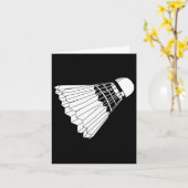 Carte Comme Volant de badminton Birdie (Fleur jaune)