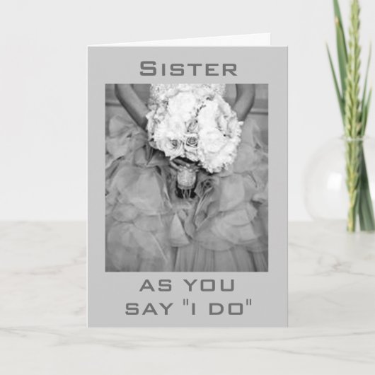 CARTE COMME VOUS DITES "JE LE FAIS" À SOEUR ET MARI (Devant)