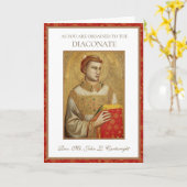 CARTE COMME VOUS ÊTES ORDONNÉ AU DIACONAT (Fleur jaune)