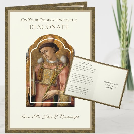 CARTE COMME VOUS ÊTES ORDONNÉ AU DIACONAT