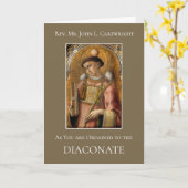 CARTE COMME VOUS ÊTES ORDONNÉ AU DIACONATE (Fleur jaune)