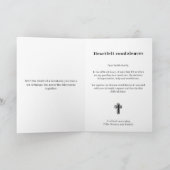 Carte Commémoration - Condoléances 04 (Intérieur)