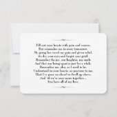 Carte commémorative (Dos)