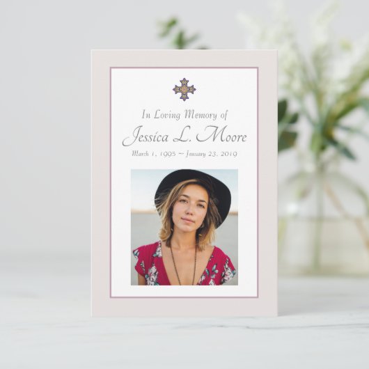 Carte commémorative (Debout devant)