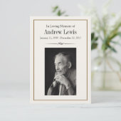 Carte commémorative (Debout devant)