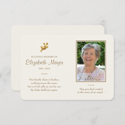 Carte commémorative (Devant / Derrière)